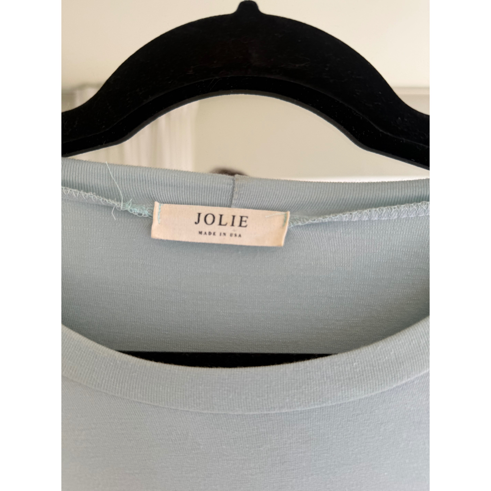 Jolie Baby Blue Double Side Slit Maxi Dress, Soft Stretch Lounge & Vacation Dres - Picture 4 of 4